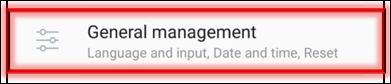 General Management Option