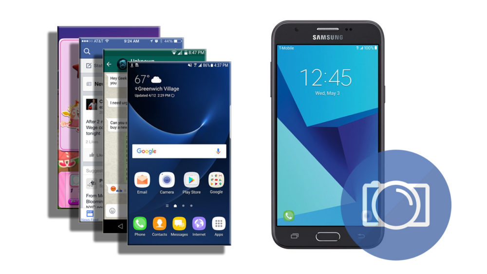 Screenshot on Samsung Galaxy J3 Prime