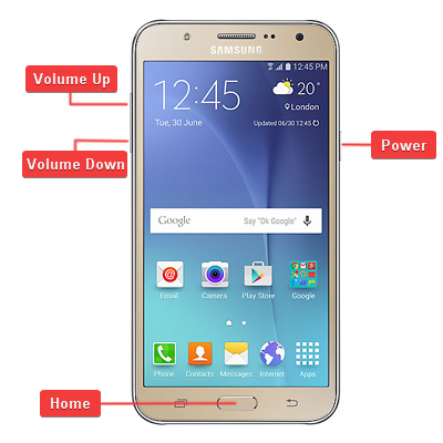 Samsung Galaxy J7 Buttons