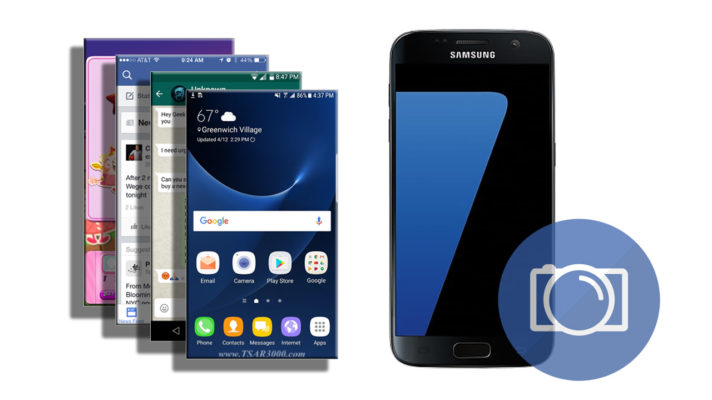 How To Take A Screenshot on The Samsung Galaxy S7 - Tsar3000