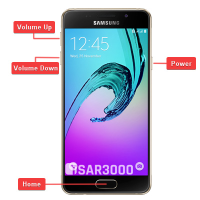 Samsung Galaxy A3 2016 Hardware Keys