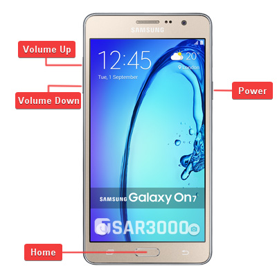 Samsung Galaxy On7 Hardware Keys