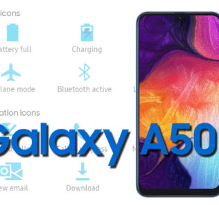 Samsung Galaxy A50 Status Bar and Notification icons Meaning