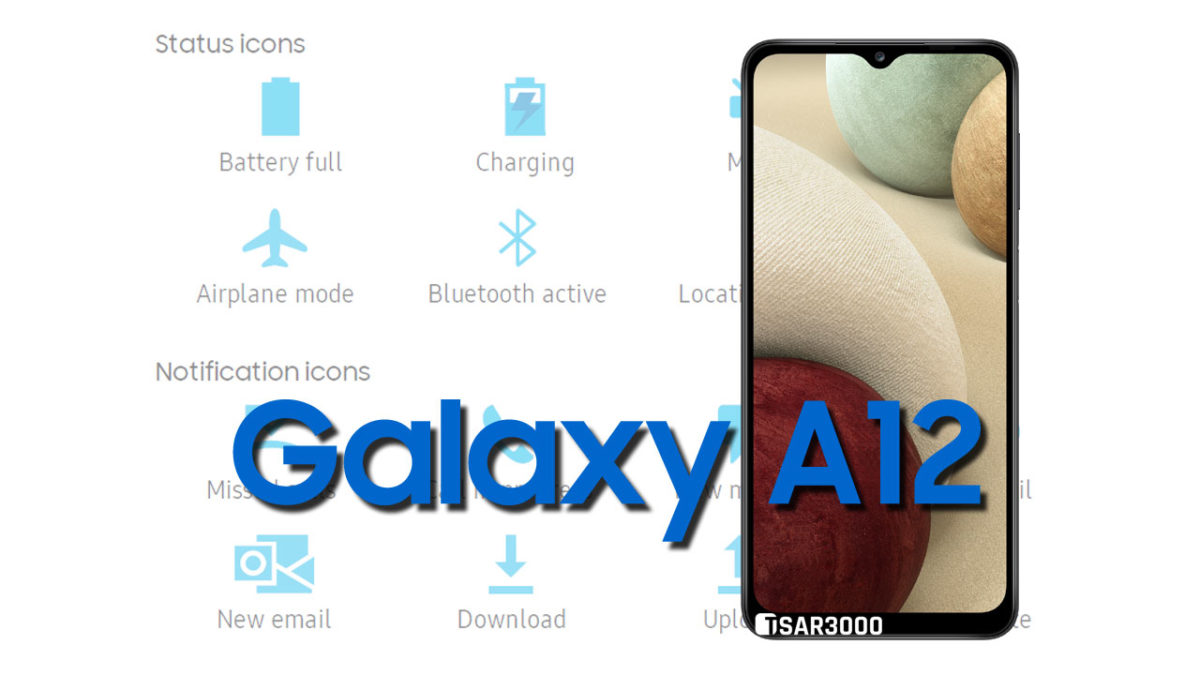 Samsung Galaxy A12 Status Bar and Notification Icons Meaning - Tsar3000