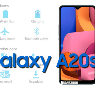 Samsung Galaxy A20s Status Bar icons Meaning