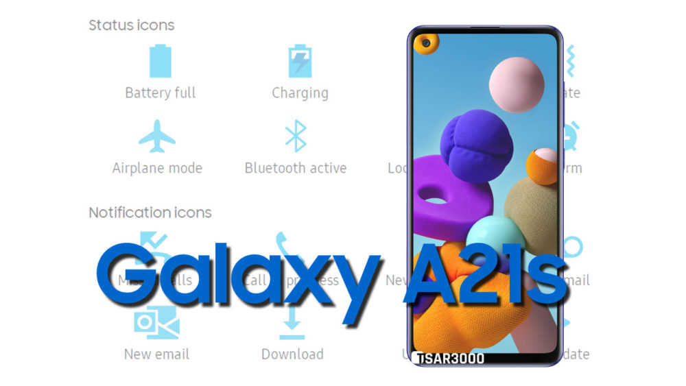 Samsung Galaxy A21s Status Bar icons Meaning