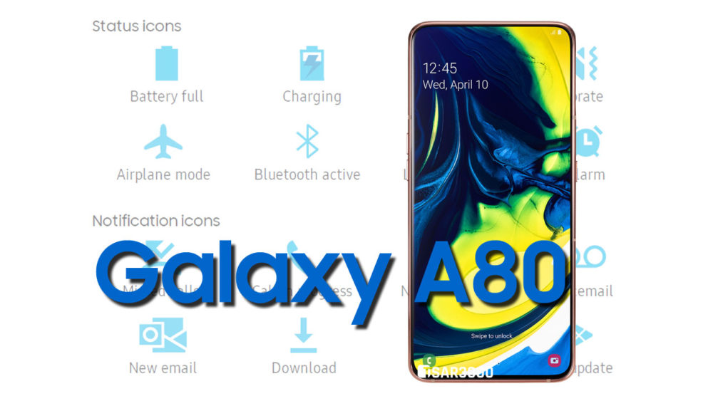 Samsung Galaxy A80 Status Bar icons Meaning