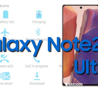 Samsung Galaxy Note20 Ultra Status Bar icons Meaning