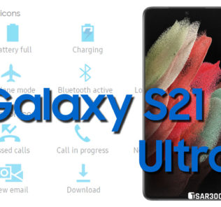 Samsung Galaxy S21 Ultra 5G Status Bar icons Meaning