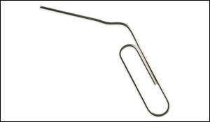 Use a Paperclip as SIM card Removal