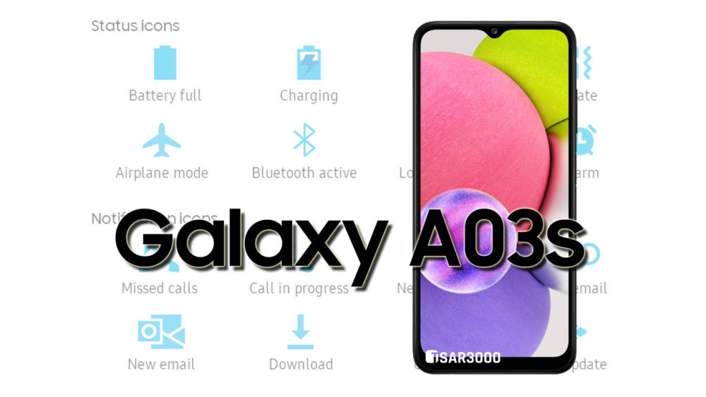 Samsung Galaxy A03s Status Bar Icons Meaning