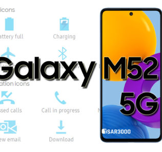 Samsung Galaxy M52 5G Status Bar Icons Meaning