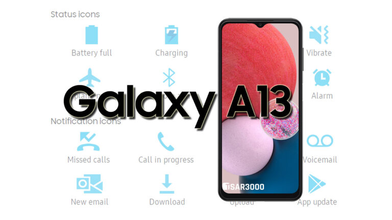 Samsung Galaxy A13 Status Bar and Notification Icons Meaning - Tsar3000