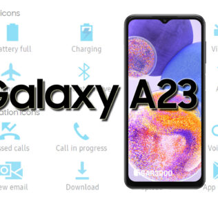 Samsung Galaxy A23 Status Bar and Notifications Icons Meaning