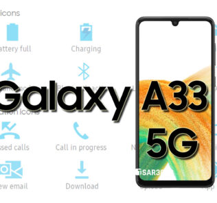 Samsung Galaxy A33 5G Status Bar and Notifications Icons Meaning
