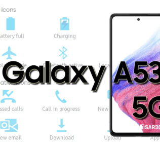Samsung Galaxy A53 5G Status Bar and Notifications Icons Meaning