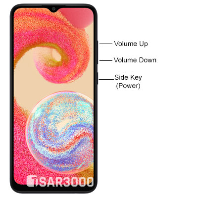 Samsung Galaxy A04e Hardware-Tasten-Layout