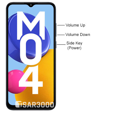 Samsung Galaxy M04 Hardware Buttons layout