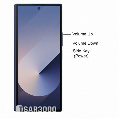 Samsung Galaxy Fold6 Hardware Buttons Layout.