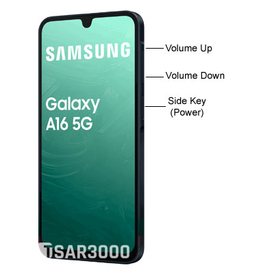 Samsung Galaxy A16 5G Hardware Buttons Layout.